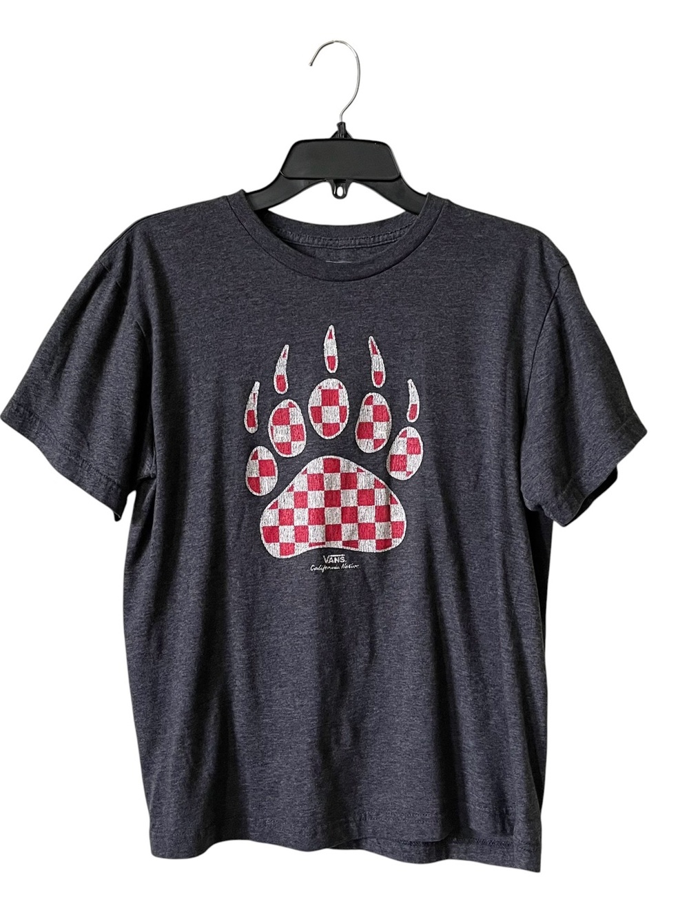 Vans Youth Short Sleeve Tee Size XL Charcoal Gray Claw Cotton Short Slv Skater
